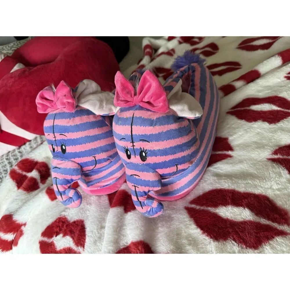Pink Elephant Princess Slippers For Woman
